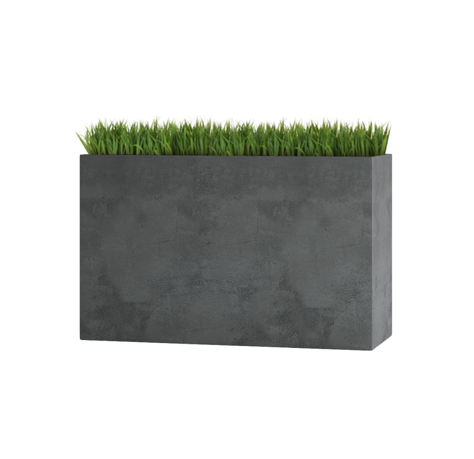 Кашпо CONCRETIKA DIVIDER SMOKEY BLUE 80x30x50