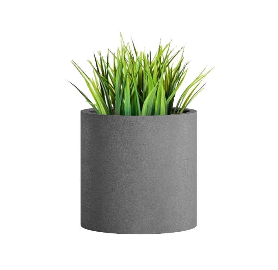 Кашпо CONCRETIKA CYLINDER LONDON GREY D20H20