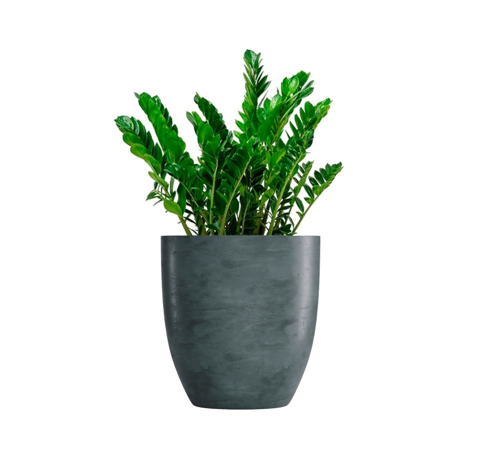 Кашпо CONCRETIKA VASE 3 OCEAN GREEN D60H65