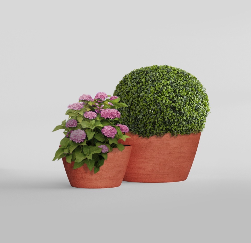 Кашпо CONCRETIKA BOWL CANDY D65H36