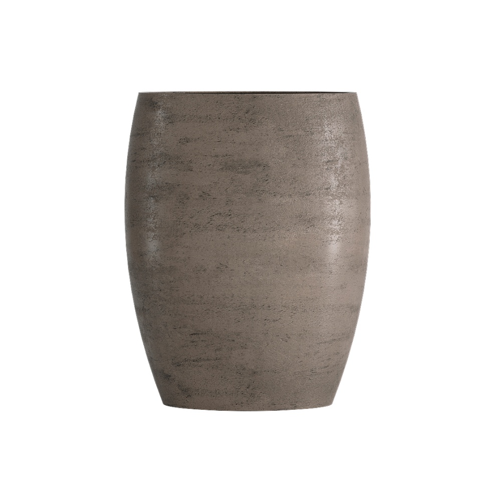 Кашпо CONCRETIKA OVAL SMOKEY GREY D45H66