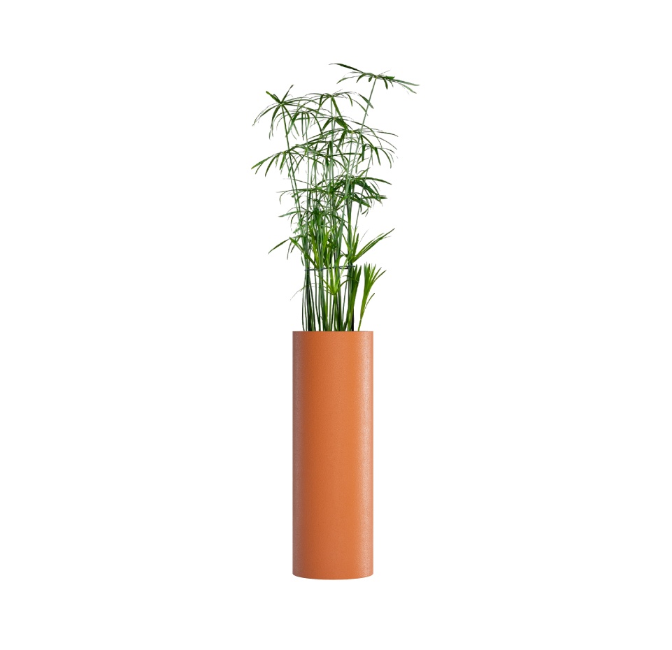 Кашпо CONCRETIKA CYLINDER CARROT D30H90