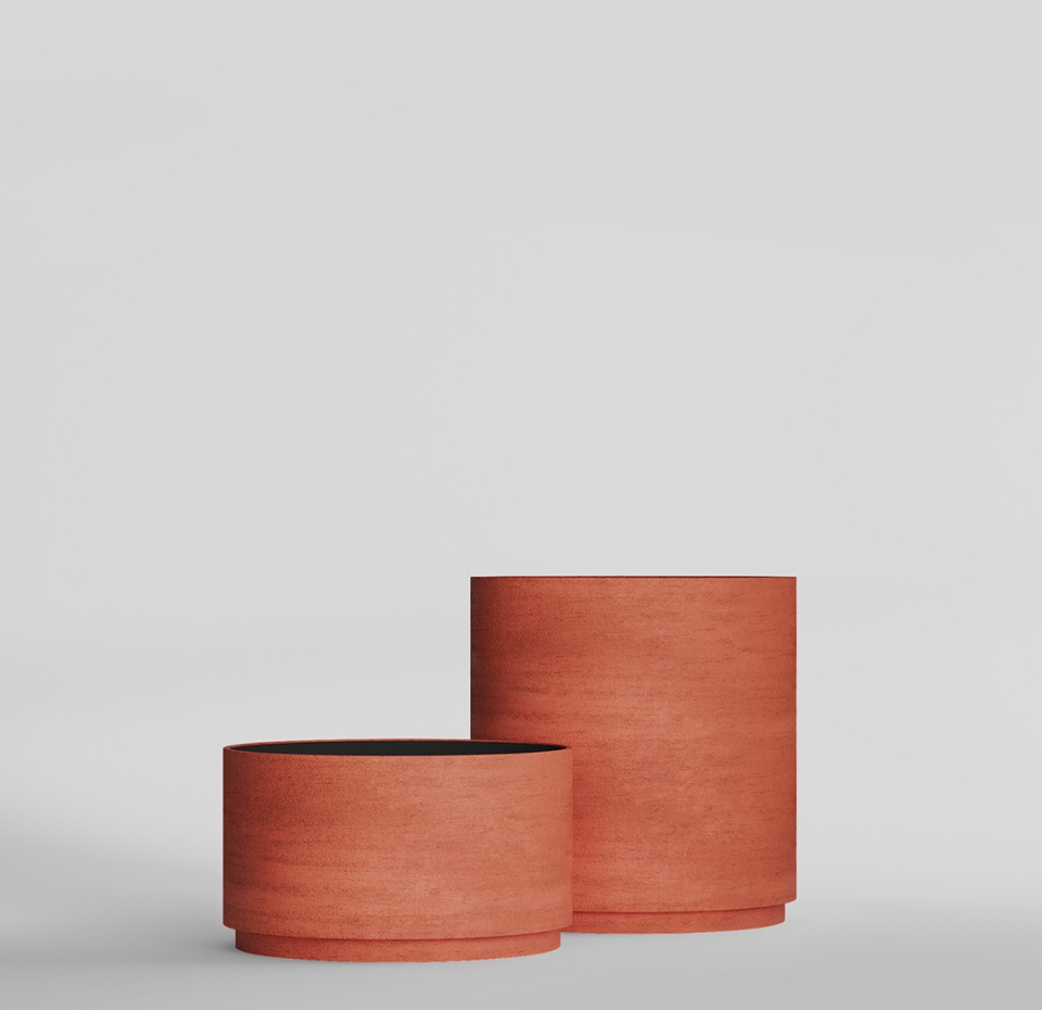 Кашпо CONCRETIKA CYLINDER XL CANDY D70H80
