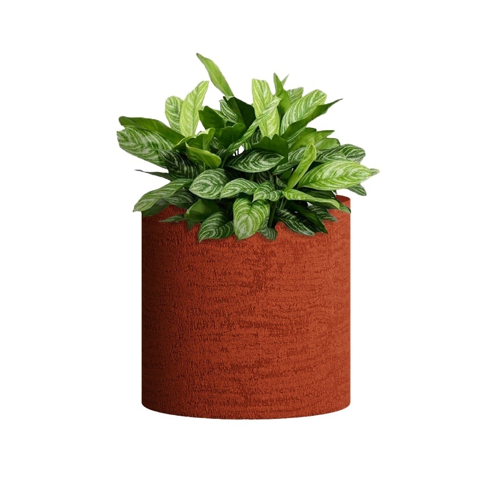 Кашпо CONCRETIKA CYLINDER EROSIA CORAL D30H30