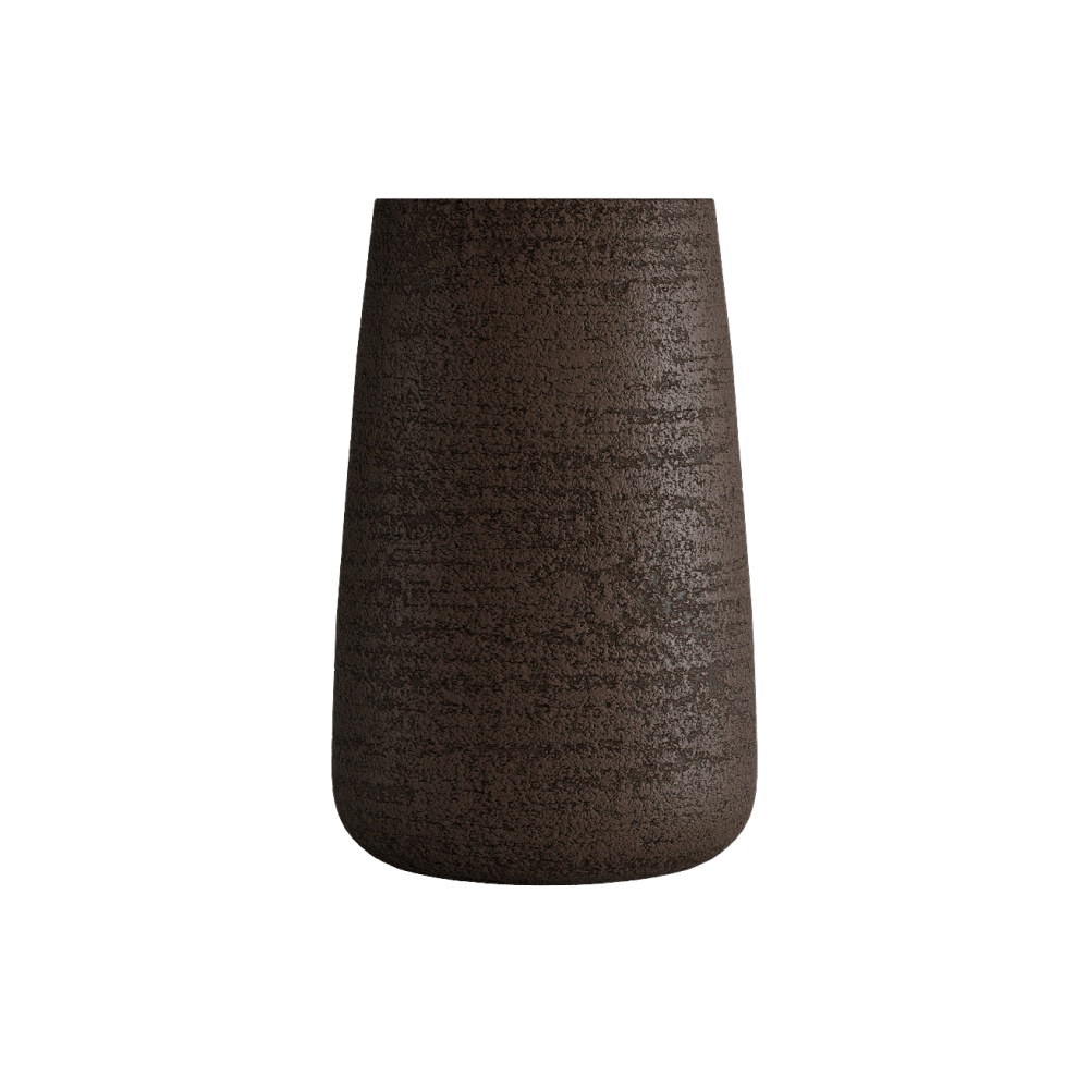 Кашпо CONCRETIKA CONE EROSIA BROWN D36H75
