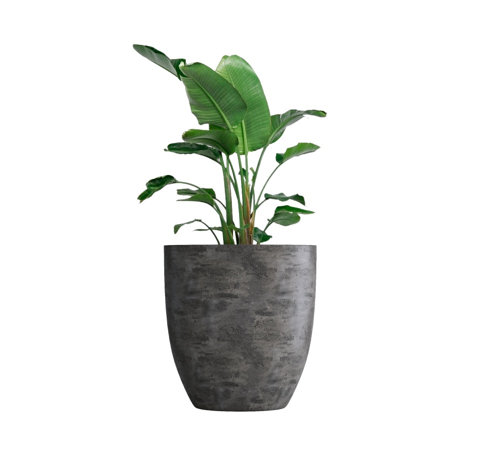 Кашпо CONCRETIKA VASE 3 CONCRETE GREY DARK D90H95