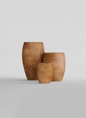 Кашпо CONCRETIKA OVAL CLASSIC CLAY D60H88