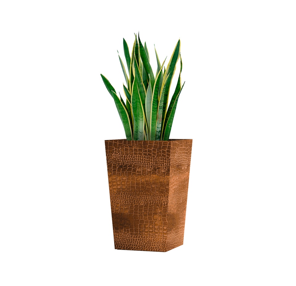 Кашпо CONCRETIKA CONIC CAYMAN BROWN 40x40x70