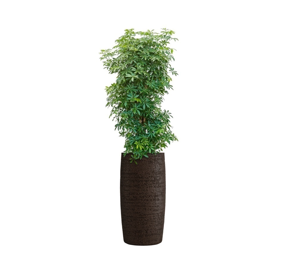 Кашпо CONCRETIKA CIGAR EROSIA BROWN D37H78