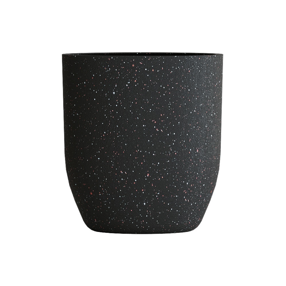 Кашпо CONCRETIKA YAR EGG BLACK D40H44