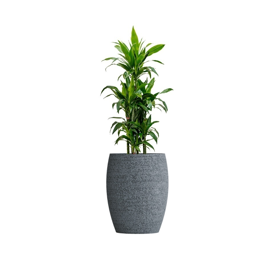 Кашпо CONCRETIKA OVAL EROSIA GREY D45H66