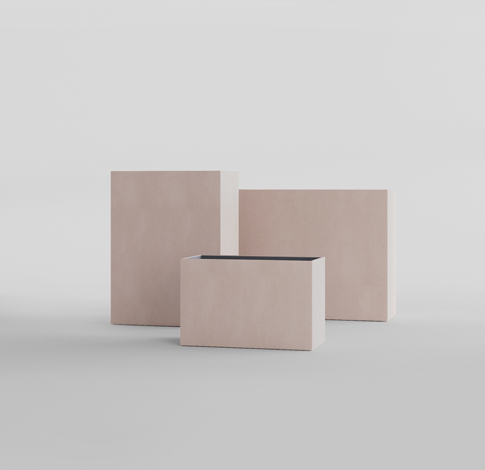 Кашпо CONCRETIKA DIVIDER COCOA 60x30x50