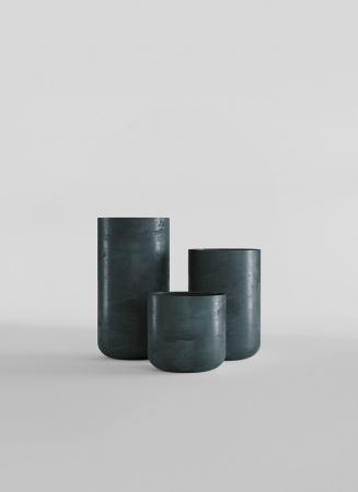 Кашпо CONCRETIKA TOPPER OCEAN GREEN D40H40