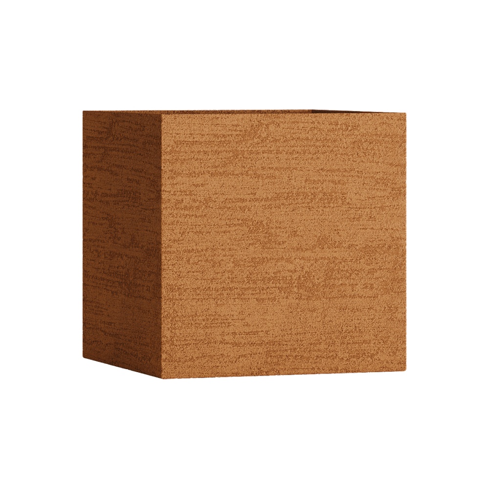 Кашпо CONCRETIKA CUBE EROSIA OCHRE 80x80x80