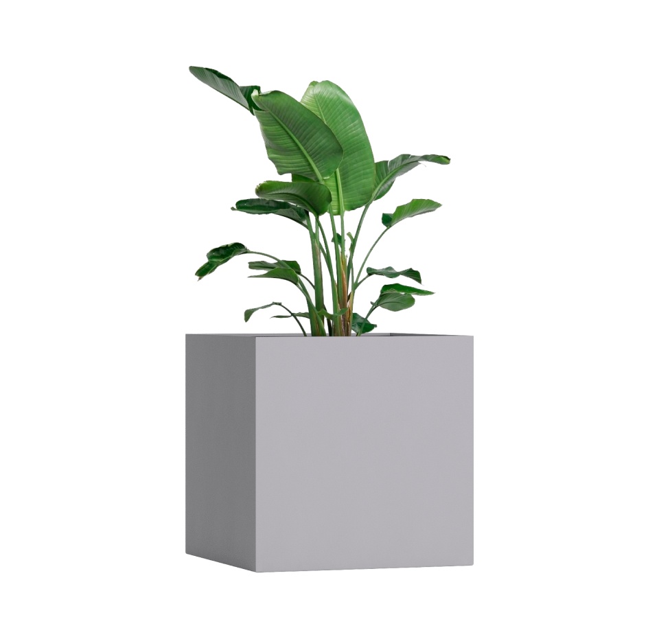 Кашпо CONCRETIKA CUBE SHALE 100x100x100