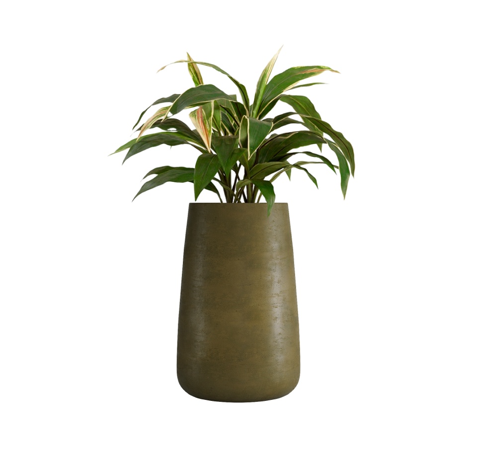 Кашпо CONCRETIKA CONE AVOCADO D36H75