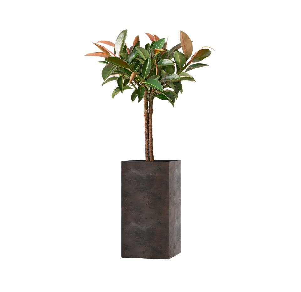 Кашпо CONCRETIKA COLONNA TAUPE CONCRETE 40x40x80