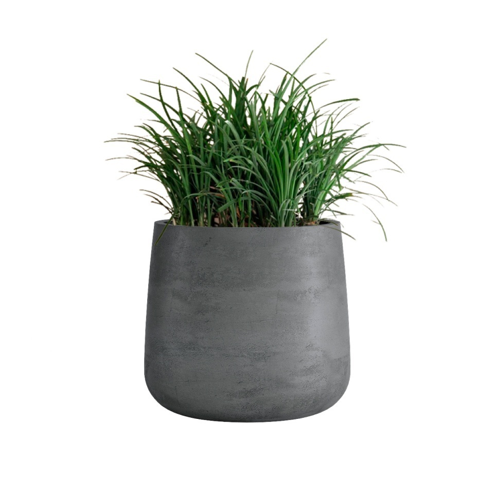 Кашпо CONCRETIKA CONE SMOKEY BLUE D38H41