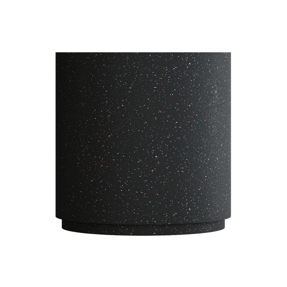 Кашпо CONCRETIKA CYLINDER XL EGG BLACK D120H120