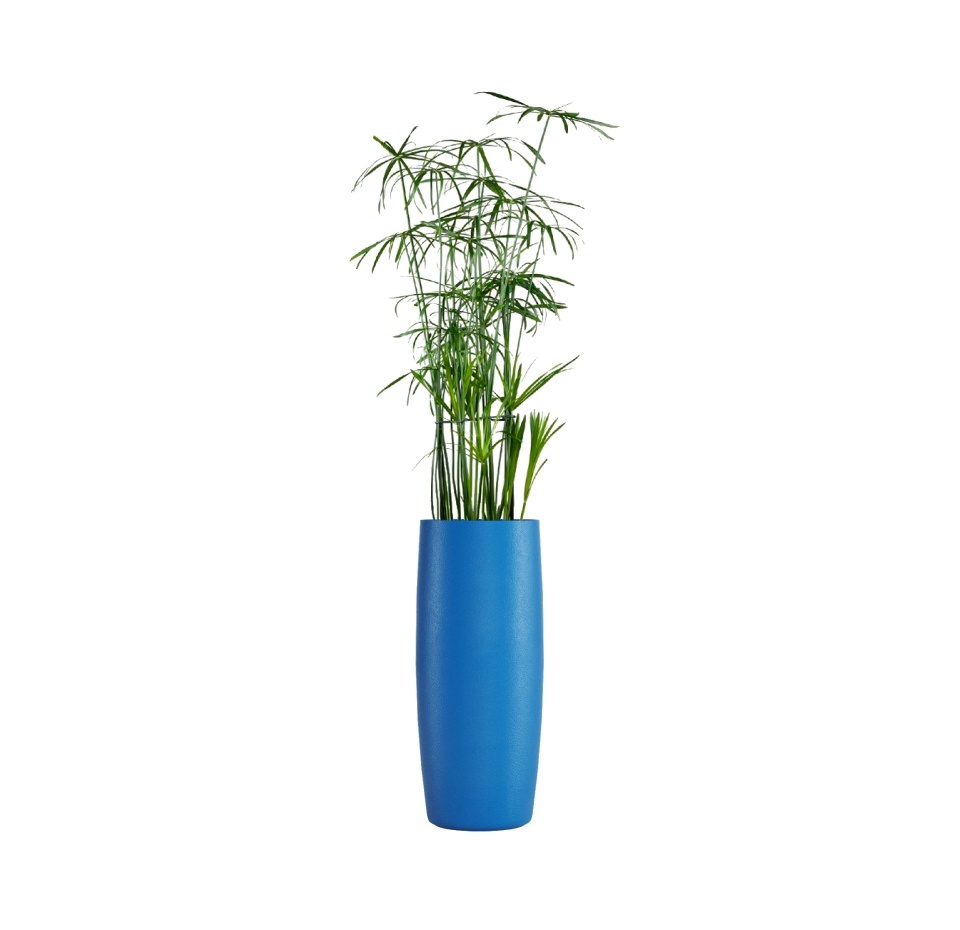 Кашпо CONCRETIKA CIGAR DARK BLUE D27H70