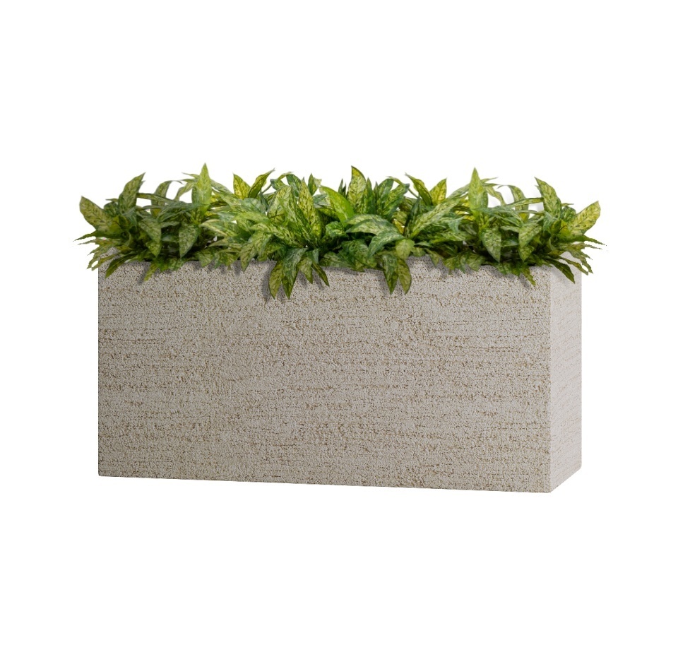 Кашпо CONCRETIKA DIVIDER EROSIA YELLOW 100x40x50