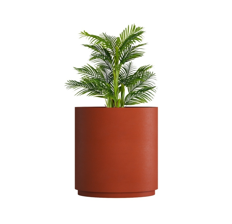 Кашпо CONCRETIKA CYLINDER XL TERRACOTTA D100H105