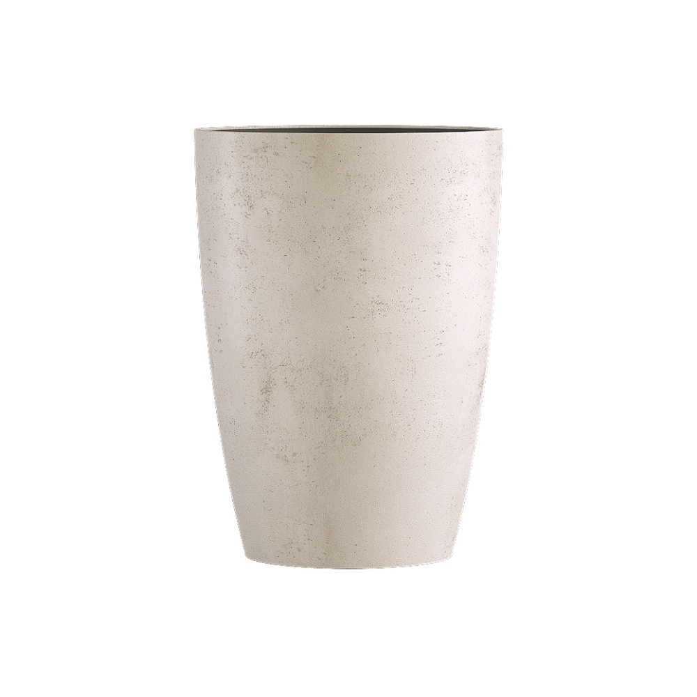 Кашпо CONCRETIKA CONUS CONCRETE WHITE D41H57
