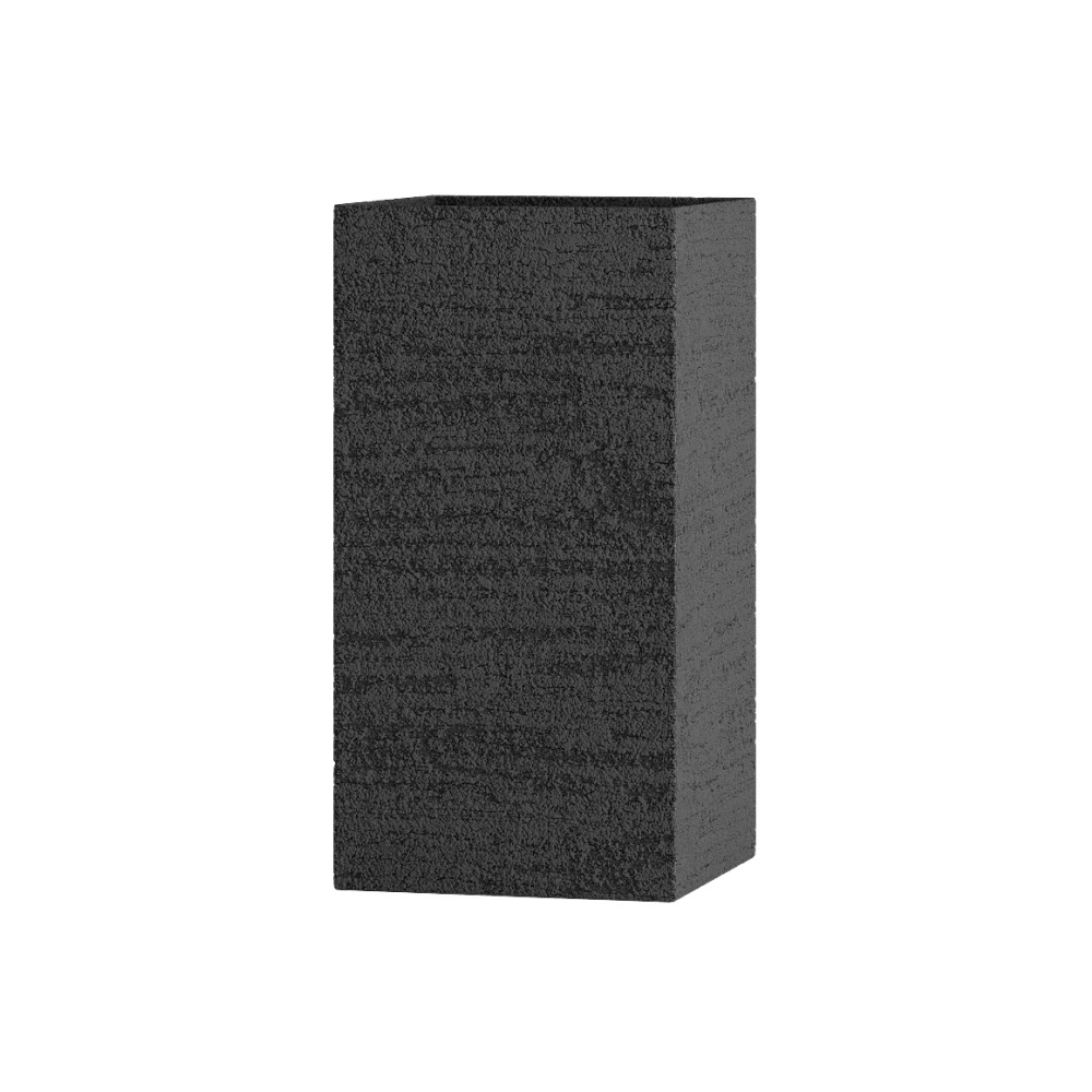Кашпо CONCRETIKA COLONNA EROSIA BLACK 40x40x80