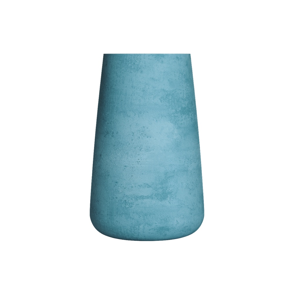 Кашпо CONCRETIKA CONE BLUE SKY D36H75