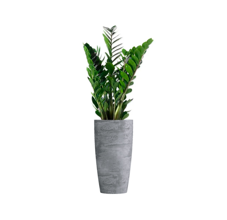 Кашпо CONCRETIKA CONUS CONCRETE GREY LIGHT D30H55