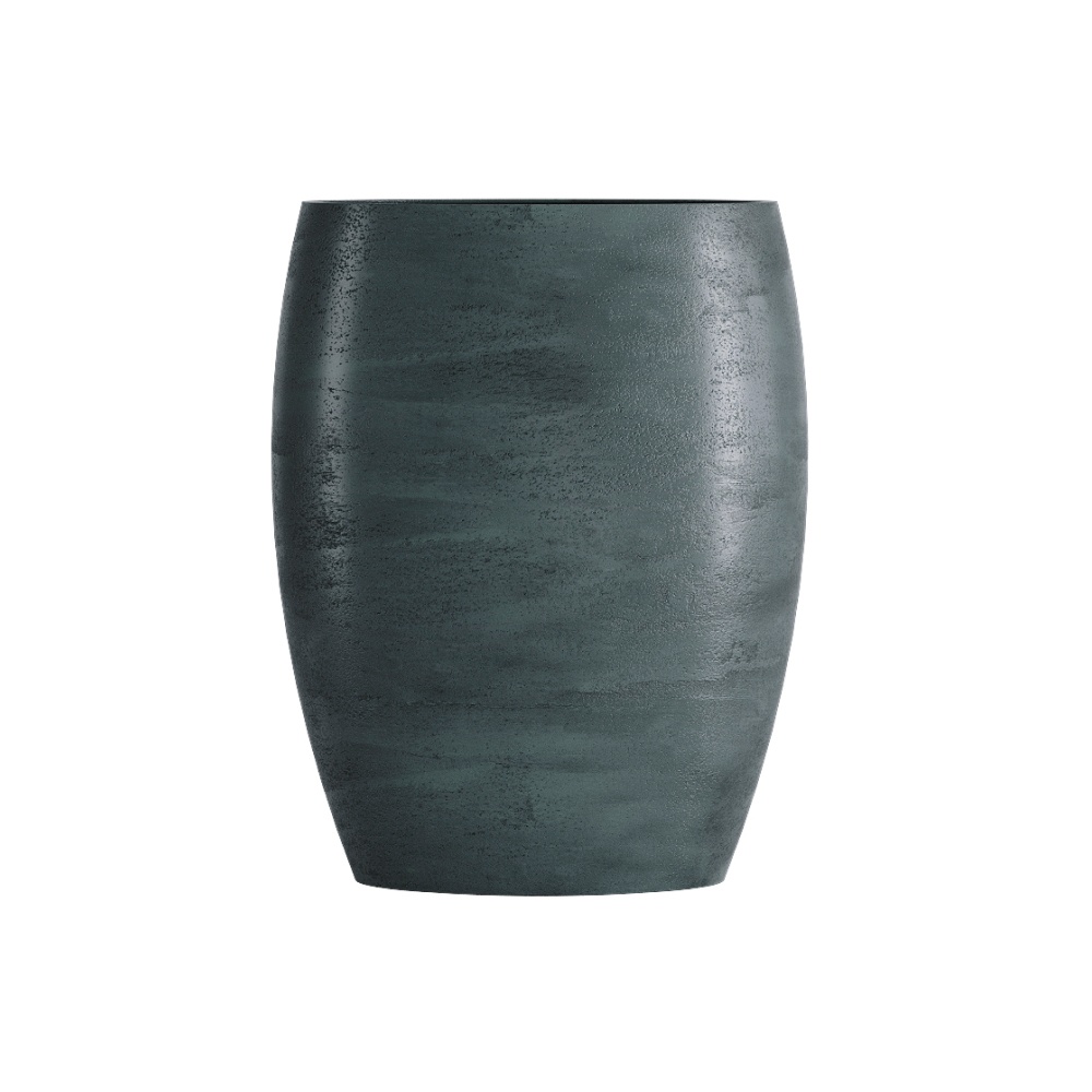 Кашпо CONCRETIKA OVAL OCEAN GREEN D45H66