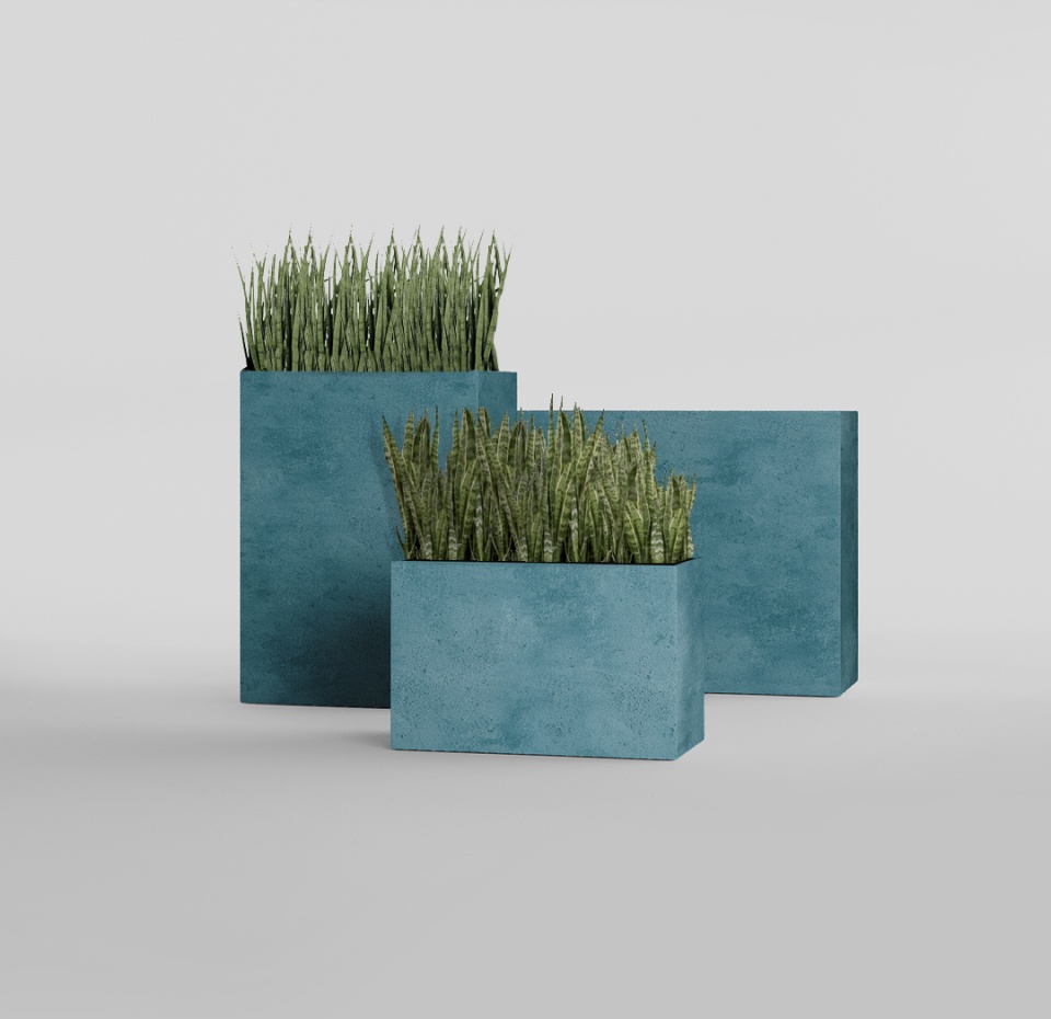 Кашпо CONCRETIKA DIVIDER MURENA 90x35x70