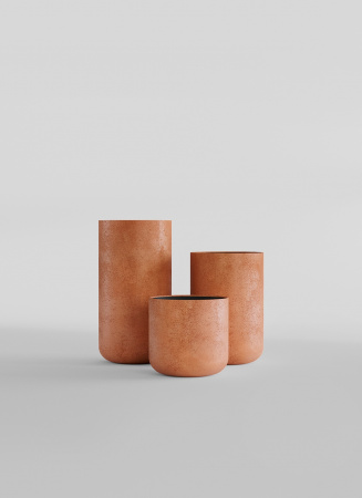 Кашпо CONCRETIKA TOPPER RED CLAY D40H60
