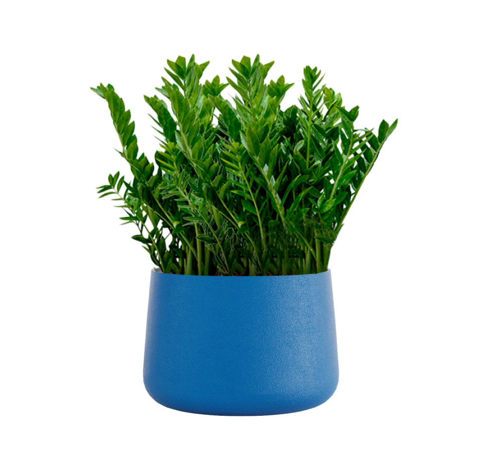 Кашпо CONCRETIKA CONE DARK BLUE D60H42