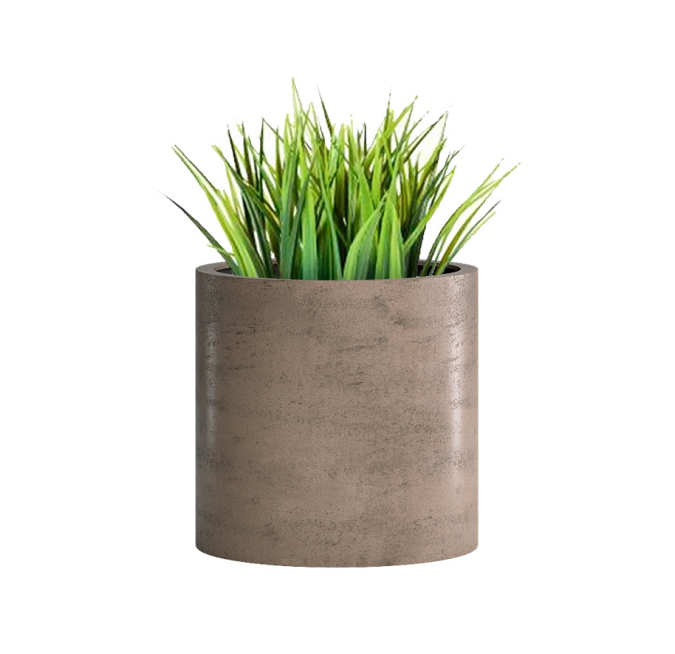 Кашпо CONCRETIKA CYLINDER SMOKEY GREY D20H20