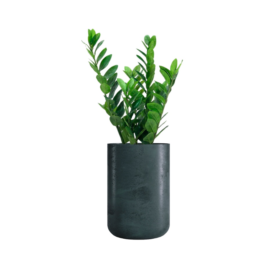 Кашпо CONCRETIKA TOPPER OCEAN GREEN D40H60