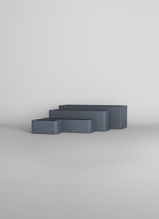 Кашпо CONCRETIKA BALCONERA BASALT 80x22x18