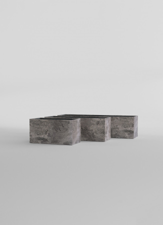 Кашпо CONCRETIKA BALCONY CONCRETE GREY DARK 80x20x15