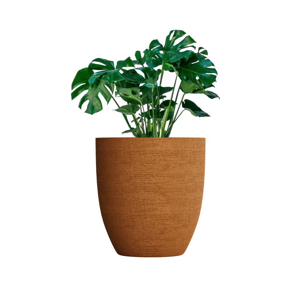 Кашпо CONCRETIKA VASE 3 EROSIA OCHRE D75H82