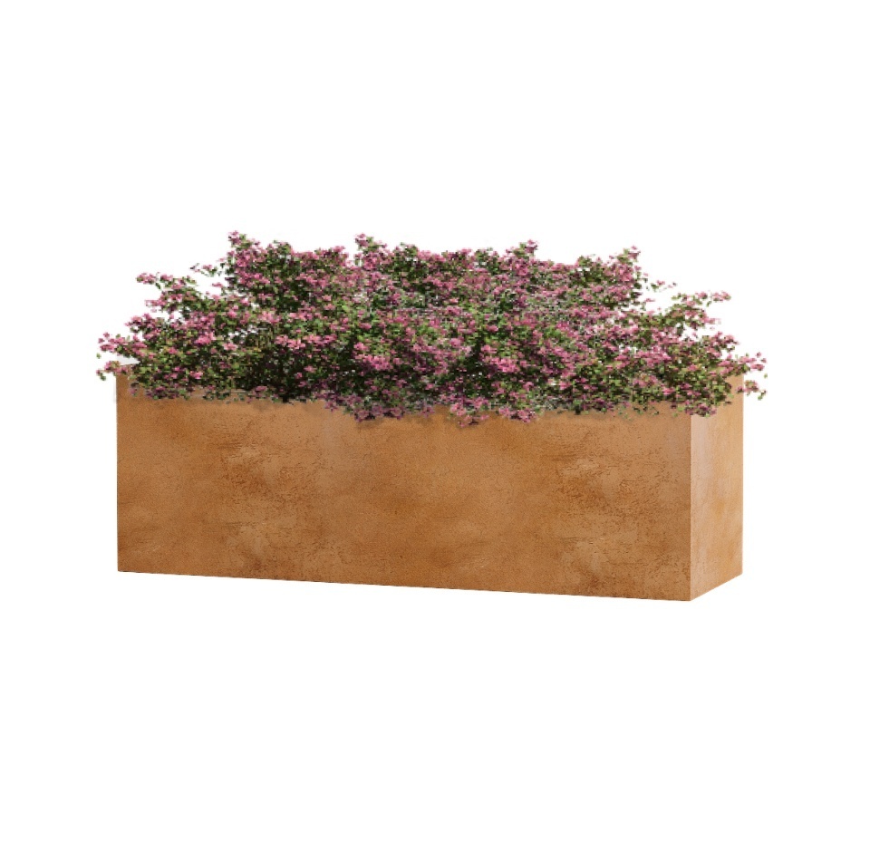 Кашпо CONCRETIKA BALCONY CLASSIC CLAY 60x20x20
