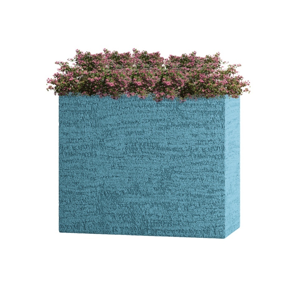Кашпо CONCRETIKA DIVIDER EROSIA BLUE 60x30x50