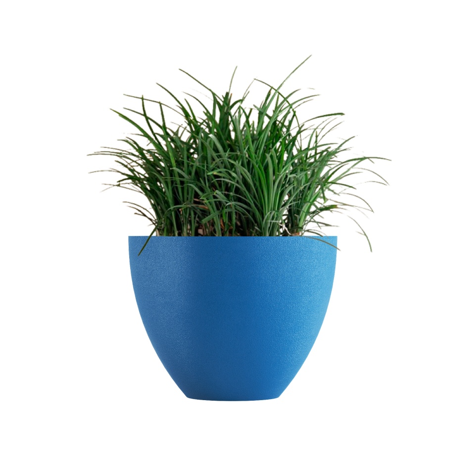 Кашпо CONCRETIKA UPON DARK BLUE D45H35