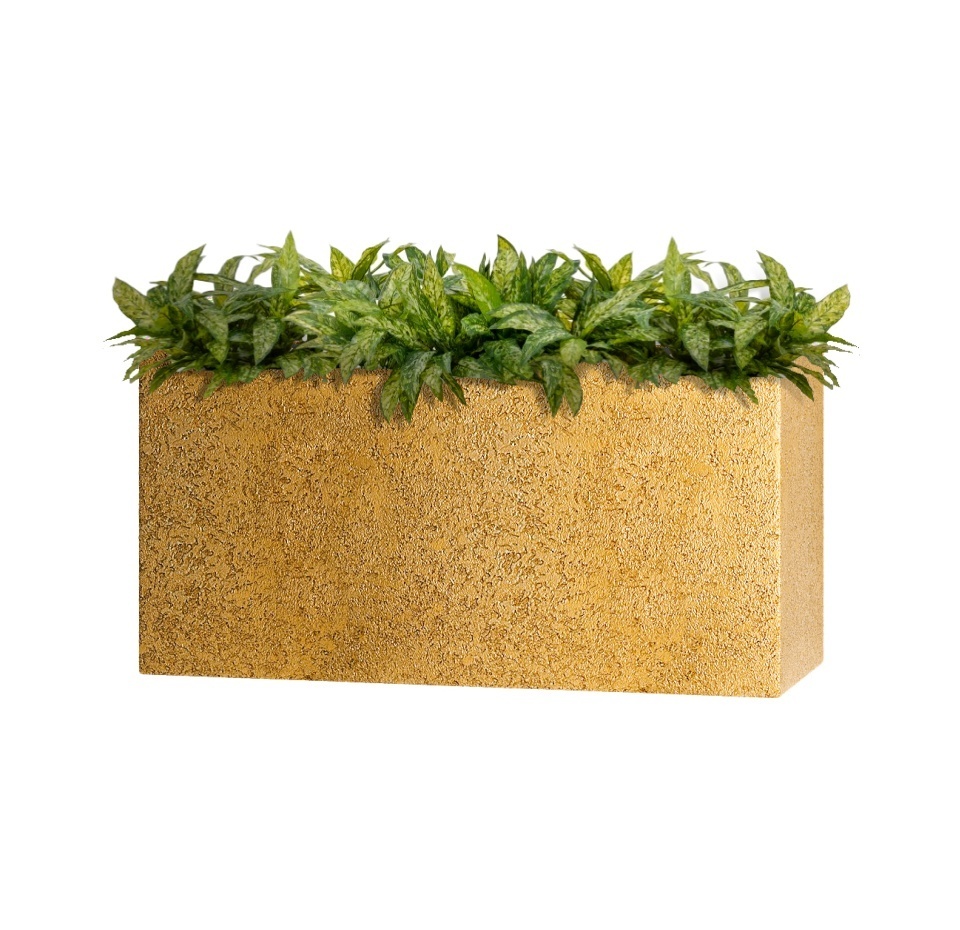 Кашпо CONCRETIKA DIVIDER RICH GOLD 100x40x50