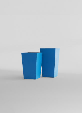 Кашпо CONCRETIKA CONIC DARK BLUE 40x40x70