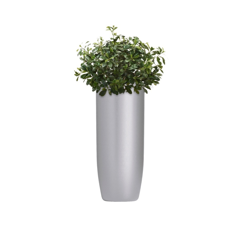 Кашпо CONCRETIKA YAR SILVER D46H110