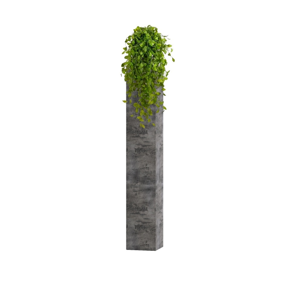 Кашпо CONCRETIKA COLONNA CONCRETE GREY DARK 20x20x120