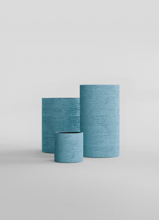 Кашпо CONCRETIKA CYLINDER EROSIA BLUE D45H45