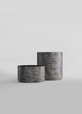 Кашпо CONCRETIKA CYLINDER XL CONCRETE GREY DARK D70H80