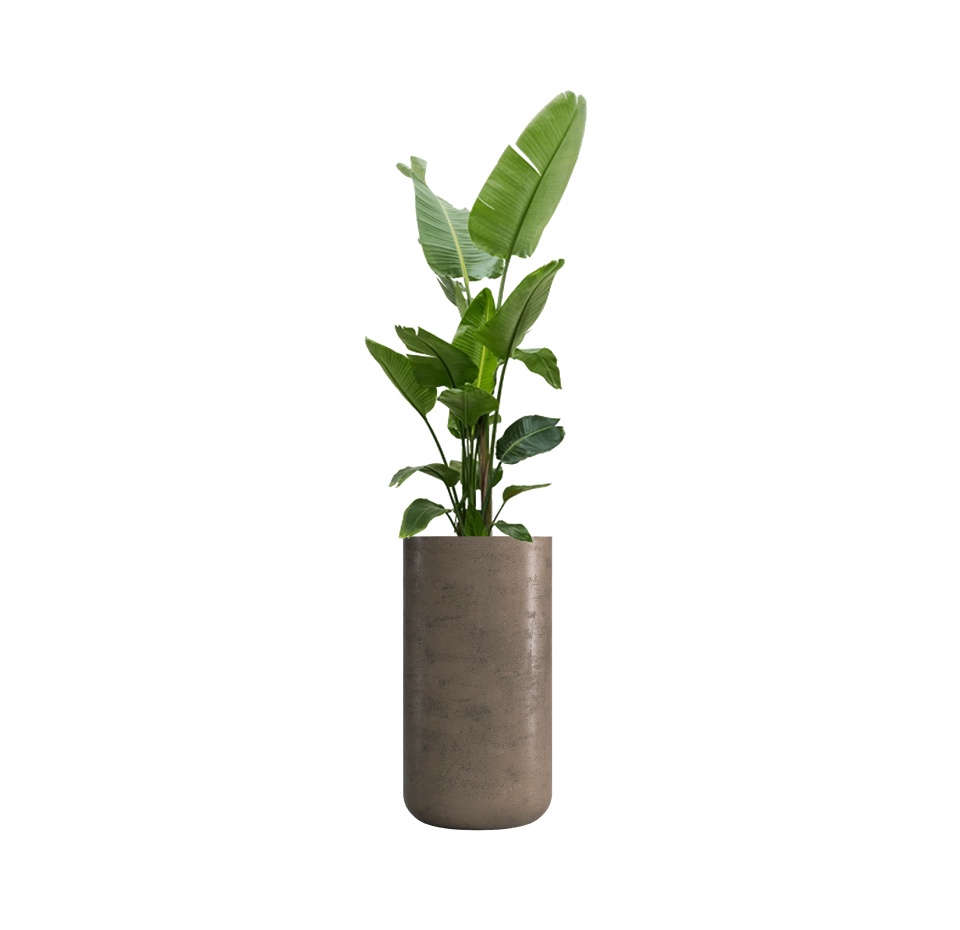 Кашпо CONCRETIKA TOPPER SMOKEY GREY D40H90