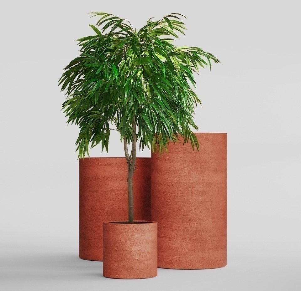 Кашпо CONCRETIKA CYLINDER CANDY D40H40